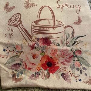 Floral Spring Accent Pillow